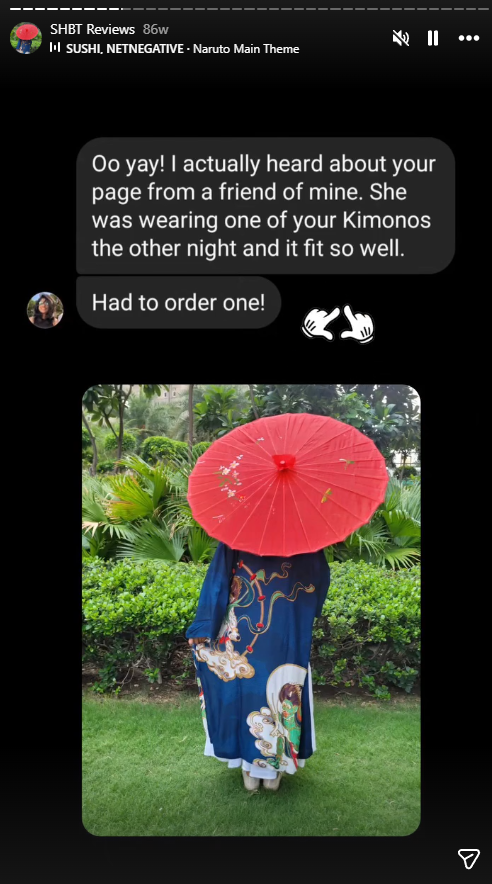 Customer testimonial